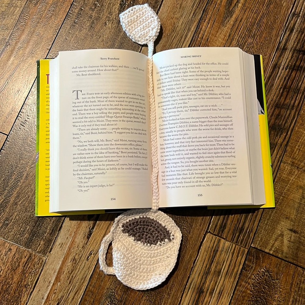 Coffee or Tea Cup Bookmark/Bag Charm